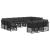 Set de canapele de exterior cu pernă 13 pcs Negru și Gri închis GartenMobel Dekor