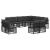 Set de canapele de exterior cu pernă 12 pcs Negru și Gri închis GartenMobel Dekor