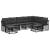 Set de canapele de exterior 9 pcs Negru și Gri închis Poliester GartenMobel Dekor