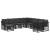 Set de canapele de exterior cu pernă 11 pcs Negru și Gri închis GartenMobel Dekor