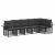 Set de canapele de exterior 6 pcs Negru și Gri închis Poliester GartenMobel Dekor