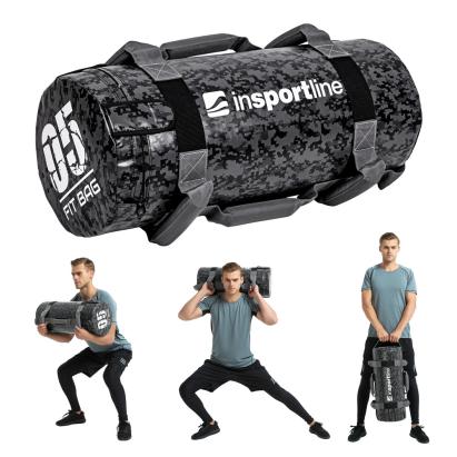 Sac de antrenament inSPORTline Fitbag Camu 5 kg cu 7 manere