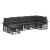 Set de canapele de exterior 7 pcs Negru și Gri închis Poliester GartenMobel Dekor