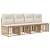 Set de canapele de exterior cu pernă 12 pcs Alb Natural și Crem GartenMobel Dekor