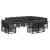 Set de canapele de exterior cu pernă 12 pcs Negru și Gri închis GartenMobel Dekor