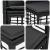 Set de canapele de exterior cu pernă 13 pcs Negru și Gri închis GartenMobel Dekor
