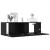 Set comodă TV 8 pcs 100 x 30 x 30 cm Stejar Negru GartenMobel Dekor