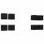 Dulap TV montat pe perete 8 pcs Stejar Negru 30,5 x 30 x 30 cm GartenMobel Dekor