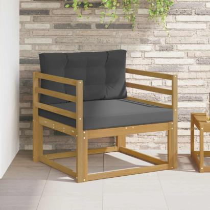 Canapea Medie pentru Exterior Poliester Alb GartenMobel Dekor