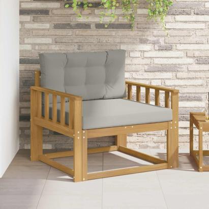 Canapea Medie pentru Exterior Poliester Alb GartenMobel Dekor