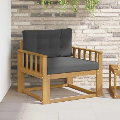 Canapea Medie pentru Exterior Poliester Alb GartenMobel Dekor