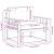 Canapea Medie pentru Exterior Poliester Alb GartenMobel Dekor