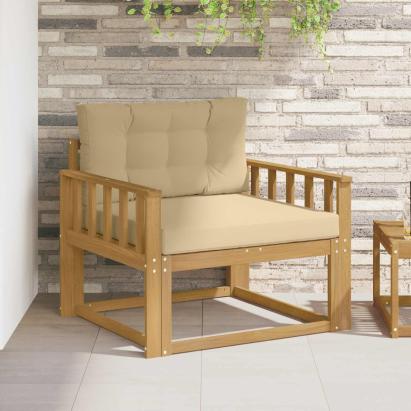 Canapea Medie pentru Exterior Poliester Alb GartenMobel Dekor