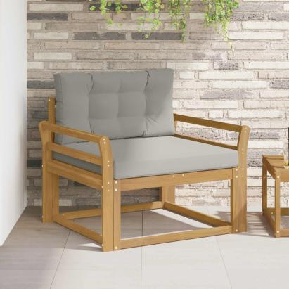 Canapea Medie pentru Exterior Poliester Alb GartenMobel Dekor