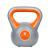 Gantera kettlebell 8 kg Sportmann cu maner ergonomic si baza stabila