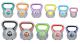Gantera kettlebell Sportmann 18 kg cu maner ergonomic si baza stabila