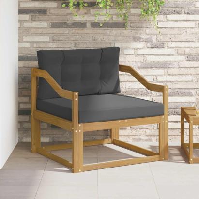 Canapea Medie pentru Exterior Poliester Alb GartenMobel Dekor