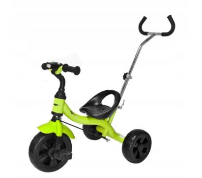 Tricicleta pentru copii Sportmann Egaleco verde cu maner parental