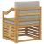 Canapea de exterior Poliester Alb GartenMobel Dekor