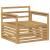 Canapea de exterior Lemn Solid de Acacia Alb GartenMobel Dekor