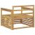 Canapea de exterior Lemn Solid de Acacia Alb GartenMobel Dekor