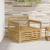 Canapea de exterior Lemn Solid de Acacia Alb GartenMobel Dekor