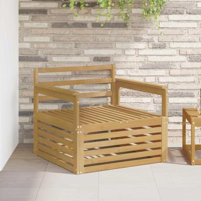 Canapea de exterior Lemn Solid de Acacia Alb GartenMobel Dekor
