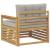 Canapea de exterior Poliester Alb GartenMobel Dekor