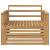Canapea de exterior Lemn Solid de Acacia Alb GartenMobel Dekor