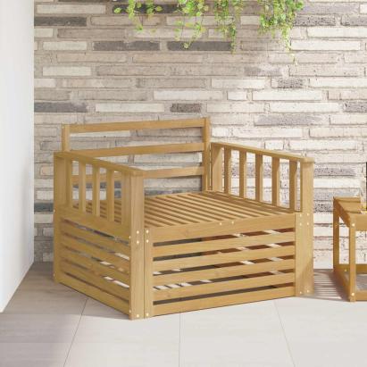 Canapea de exterior Lemn Solid de Acacia Alb GartenMobel Dekor