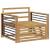 Canapea de exterior Lemn Solid de Acacia Alb GartenMobel Dekor