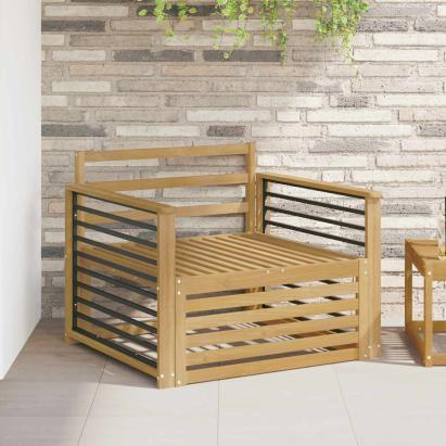 Canapea de exterior Lemn Solid de Acacia Alb GartenMobel Dekor