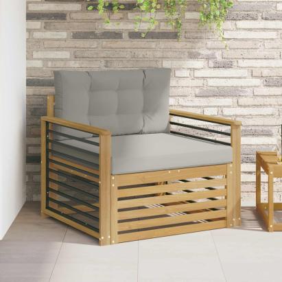 Canapea de exterior Poliester Alb GartenMobel Dekor