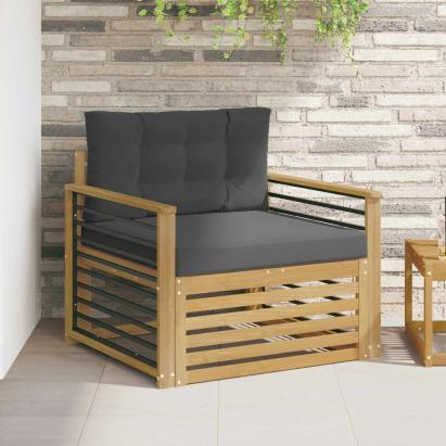 Canapea de exterior Poliester Alb GartenMobel Dekor