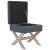 Taburet de depozitare, gri închis, 45x45x49 cm, catifea GartenMobel Dekor