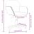 Scaun de birou pivotant, gri deschis, material textil GartenMobel Dekor