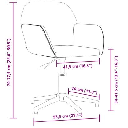 Scaun de birou pivotant, verde închis, textil GartenMobel Dekor