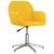 Scaun de birou pivotant, galben deschis, material textil GartenMobel Dekor