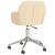 Scaun de birou pivotant, crem, material textil GartenMobel Dekor