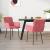 Scaune de bucătărie, 2 buc., roz, catifea GartenMobel Dekor