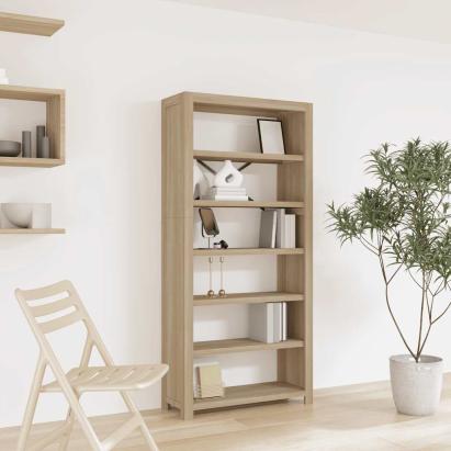 Bibliotecă cu 6 rafturi, 80x30x170 cm, lemn masiv de acacia GartenMobel Dekor