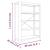 Bibliotecă cu 4 rafturi, 80x30x110 cm, lemn masiv de acacia GartenMobel Dekor