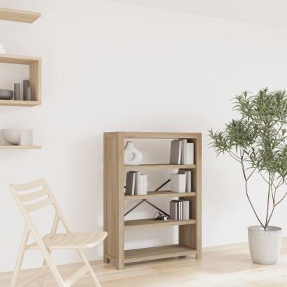 Bibliotecă cu 4 rafturi, 80x30x110 cm, lemn masiv de acacia GartenMobel Dekor