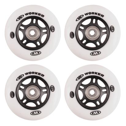Set 4 roti role WORKER 84 mm cu rulmenti ABEC-9 Chrome, 82A