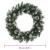 Coroniță de Crăciun cu becuri LED, verde, 60 cm, PVC GartenMobel Dekor