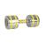 Gantera cromata inSPORTline Yellsteel 14 kg, maner aderent ergonomic