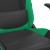 Scaun de gaming de masaj, negru și verde, piele ecologică GartenMobel Dekor