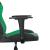 Scaun de gaming de masaj, negru și verde, piele ecologică GartenMobel Dekor