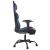 Scaun de gaming masaj/suport picioare negru&albastru piele eco GartenMobel Dekor
