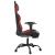 Scaun de gaming cu masaj/suport picioare, negru/roșu, piele eco GartenMobel Dekor